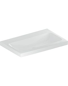 Geberit iCon lavabo lumineux 501835007 70x48cm, sans trou pour robinetterie, sans trop-plein, blanc
