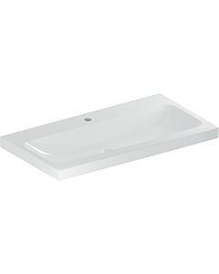 Geberit iCon Light washbasin 501836006 90x48cm, tap hole in the middle, without overflow, white KeraTect