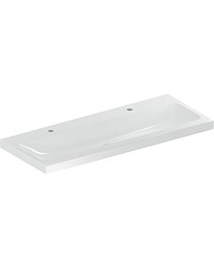 Geberit iCon light washbasin 501837005 120x48cm, tap hole right/left, without overflow, white