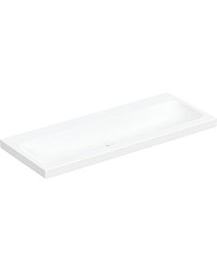 Geberit iCon lavabo lumineux 501837007 120x48cm, sans trou pour robinetterie, sans trop-plein, blanc