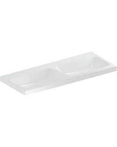 Geberit iCon light double washbasin 501838007 120x48cm, without tap hole, without overflow, white