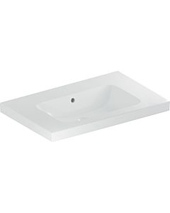 Geberit iCon light washbasin 501839003 75x48cm, without tap hole, with overflow, with shelf, white