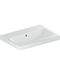 Geberit iCon lavabo lumineux 501841004 60x42cm, sans trou pour robinetterie, avec trop-plein, blanc KeraTect