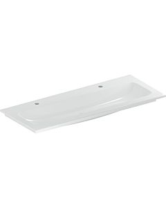 Geberit iCon Furniture washbasin 501846002 120x48cm, tap hole left and right, without overflow, white/KeraTect