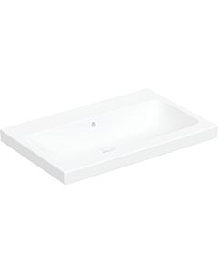 Geberit iCon vasque à poser 501848004 70x48cm, sans trou pour robinetterie, avec trop-plein, pour plan de travail, blanc KeraTect