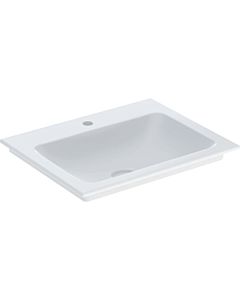 Geberit One meuble lavabo 505010011 60 cm, trou pour robinetterie au milieu, sans trop-plein, blanc KeraTect