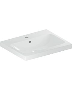 Geberit iCon Lavabo Light 501834002 60x48cm, trou pour robinetterie au milieu, avec trop-plein, blanc KeraTect