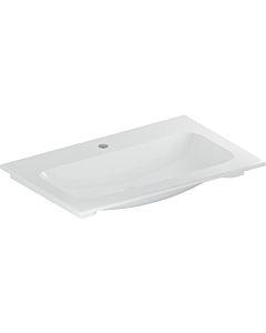 Geberit iCon Möbel-Waschtisch 501844002 75 x 48 cm, Hahnloch mittig, ohne Überlauf, weiß/KeraTect