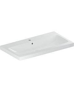 Geberit iCon Light Waschtisch 501836001 90x48cm, Hahnloch mittig, mit Überlauf, weiß