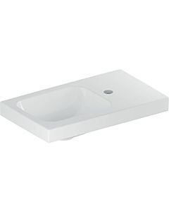 Geberit iCon light hand wash basin 501832001 53x31cm, tap hole right, without overflow, with shelf, white