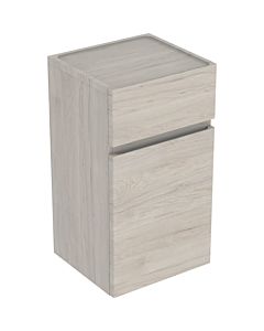 Geberit Renova Plan side cabinet 501921001 39x70x36cm, 2000 door, 2000 drawer, light walnut, foil structured