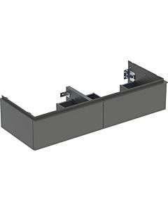 Geberit iCon meuble sous-vasque double 502314JK1 118,4x24,7x47,6cm, 2 tiroirs, lave mat/lave mat