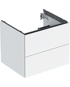 Geberit One meuble sous-vasque 505261001 59,2 x 50,4 x 47 cm, blanc / laqué brillant, 2 tiroirs