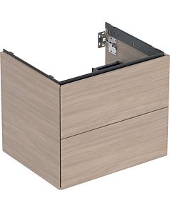 Geberit One meuble sous-vasque 505261005 59,2 x 50,4 x 47 cm, structure en chêne/bois mélaminé, 2 tiroirs