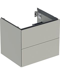 Geberit One meuble sous-vasque 505261007 59,2 x 50,4 x 47 cm, laqué grège/mat, 2 tiroirs