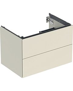 Geberit One Waschtisch-Unterschrank 505262004 74 x 50,4 x 47 cm, sand-grau/lackiert hochglänzend, 2 Schubladen