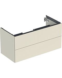 Geberit One meuble sous-vasque 505264004 103,6 x 50,4 x 47 cm, gris sable/laqué brillant, 2 tiroirs