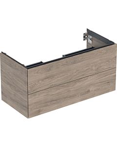 Geberit One meuble sous-vasque 505264006 103,6 x 50,4 x 47 cm, structure en noyer hickory/mélamine, 2 tiroirs