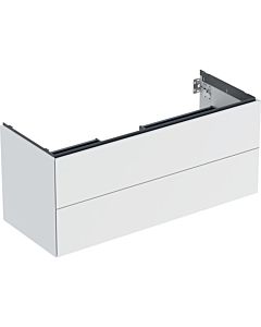 Geberit One meuble sous-vasque 505265002 118,4 x 50,4 x 47 cm, blanc / laqué mat, 2 tiroirs