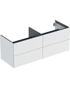 Geberit One meuble sous-vasque 505266002 133,2x50,4x47cm, 4 tiroirs, blanc / laqué mat