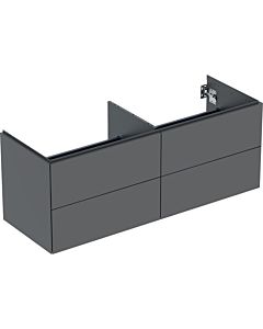 Geberit One vanity unit 505266003 133.2x50.4x47cm, 4 drawers, lava/matt lacquered