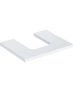 Geberit One plan vasque 505271001 60 x 3 x 47 cm, blanc / laqué brillant, découpe au milieu