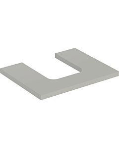 Geberit One Waschtisch-Platte 505271007 60 x 3 x 47 cm, greige/lackiert matt, Ausschnitt mittig