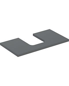 Geberit One Waschtisch-Platte 505272003 75 x 3 x 47 cm, lava/lackiert matt, Ausschnitt mittig