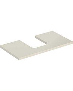 Geberit One plan de lavabo 505273004 90 x 3 x 47 cm, gris sable/laqué brillant, découpe au milieu