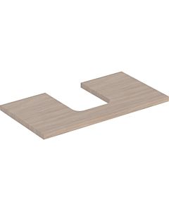 Geberit One plan de lavabo 505273005 90 x 3 x 47 cm, structure en bois de chêne/mélamine, découpe au milieu