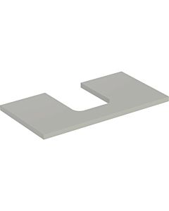 Geberit One vanity top 505273007 90 x 3 x 47 cm, greige/lacquered matt, cut-out in the middle