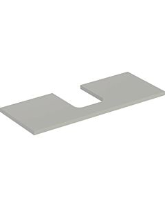 Geberit One plan vasque 505275007 120 x 3 x 47 cm, laqué grège/mat, découpe au milieu