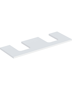 Geberit One plan de lavabo 505276002 135 x 3 x 47 cm, blanc / laqué mat, double découpe