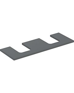 Geberit One Waschtisch-Platte 505276003 135 x 3 x 47 cm, lava/lackiert matt, Ausschnitt zweifach