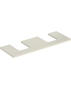 Geberit One plan de lavabo 505276004 135 x 3 x 47 cm, gris sable/laqué brillant, double découpe