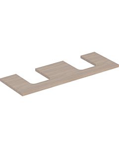 Geberit One plan vasque 505276005 135 x 3 x 47 cm, structure en bois de chêne/mélamine, double découpe