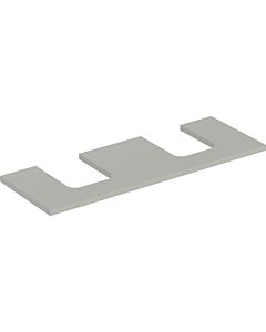 Geberit One plan vasque 505276007 135 x 3 x 47 cm, laqué grège/mat, double découpe