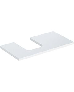 Geberit One vanity top 505293001 90 x 3 x 47 cm, white/lacquered high gloss, cutout left
