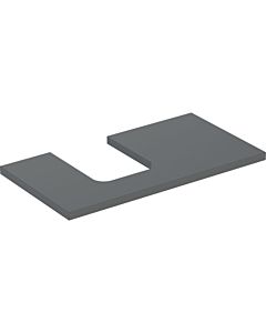 Geberit One vanity top 505293003 90 x 3 x 47 cm, lava/lacquered matt, cutout left
