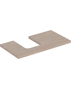 Geberit One Vanity top 505293005 90 x 3 x 47 cm, oak/melamine wood structure, cutout left