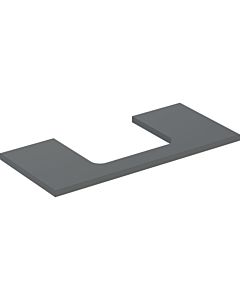 Geberit One vanity top 505284003 105 x 3 x 47 cm, lava/lacquered matt, cut-out in the middle