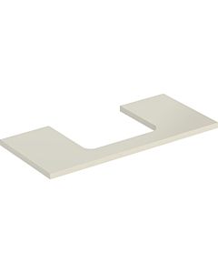 Geberit One plan de lavabo 505284004 105 x 3 x 47 cm, gris sable/laqué brillant, découpe au milieu