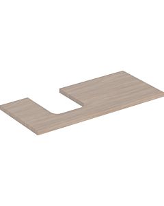 Geberit One Vanity top 505294005 105 x 3 x 47 cm, oak/melamine wood structure, cutout left