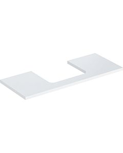 Geberit One plan vasque 505285001 120 x 3 x 47 cm, blanc / laqué brillant, découpe au milieu
