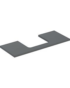 Geberit One plan de lavabo 505285003 120 x 3 x 47 cm, lave/laqué mat, découpe au milieu