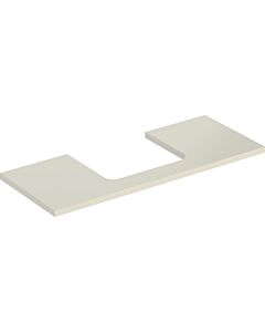 Geberit One plan vasque 505285004 120 x 3 x 47 cm, gris sable/laqué brillant, découpe au milieu