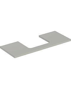 Geberit One plan vasque 505285007 120 x 3 x 47 cm, laqué grège/mat, découpe au milieu