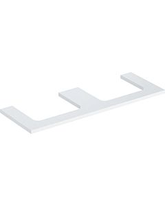 Geberit One plan de lavabo 505286001 135 x 3 x 47 cm, blanc /laqué brillant, double découpe