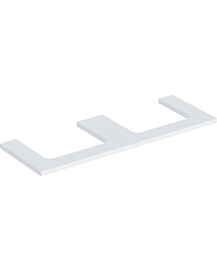 Geberit One Waschtisch-Platte 505286002 135 x 3 x 47 cm, weiß/lackiert matt, Ausschnitt zweifach