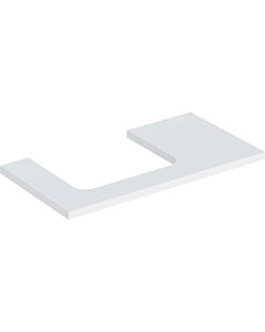 Geberit One plan vasque 505303002 90 x 3 x 47 cm, blanc / laqué mat, découpe à gauche